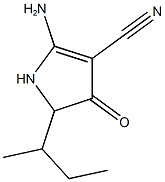 2-AMINO-5-SEC-BUTYL-4-OXO-4,5-DIHYDRO-1H-PYRROLE-3-CARBONITRILE Structure