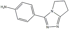 4-(6,7-DIHYDRO-5H-PYRROLO[2,1-C][1,2,4]TRIAZOL-3-YL)ANILINE,,结构式