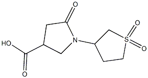 1-(1,1-DIOXIDOTETRAHYDROTHIEN-3-YL)-5-OXOPYRROLIDINE-3-CARBOXYLIC ACID,,结构式
