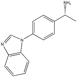 (1R)-1-[4-(1H-BENZIMIDAZOL-1-YL)PHENYL]ETHANAMINE 化学構造式