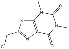 8-(CHLOROMETHYL)-1,3-DIMETHYL-3,9-DIHYDRO-1H-PURINE-2,6-DIONE Struktur