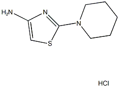 2-PIPERIDIN-1-YL-1,3-THIAZOL-4-AMINE HYDROCHLORIDE 结构式