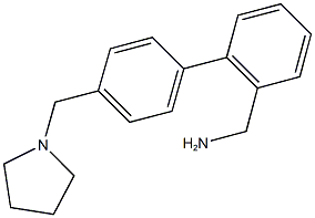 4''-(PYRROLIDIN-1-YLMETHYL)-1,1''-BIPHENYL-2-YL]METHYLAMINE,,结构式