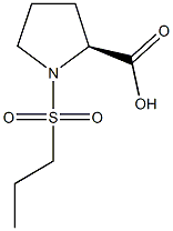 (2S)-1-(propylsulfonyl)pyrrolidine-2-carboxylic acid Structure