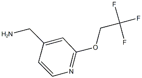 [2-(2,2,2-trifluoroethoxy)pyridin-4-yl]methylamine Structure