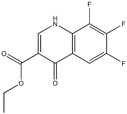 ethyl 6,7,8-trifluoro-4-oxo-1,4-dihydroquinoline-3-carboxylate Structure