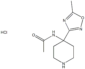  N-[4-(5-methyl-1,2,4-oxadiazol-3-yl)piperidin-4-yl]acetamide hydrochloride