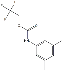 2,2,2-trifluoroethyl 3,5-dimethylphenylcarbamate 结构式