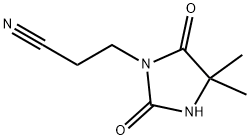 3-(4,4-dimethyl-2,5-dioxoimidazolidin-1-yl)propanenitrile Structure