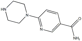 6-piperazin-1-ylnicotinamide 化学構造式