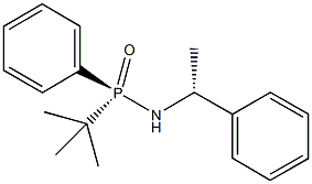 P-(tert-butyl)-P-phenyl-N-[(1R)-1-phenylethyl]phosphinic amide Structure