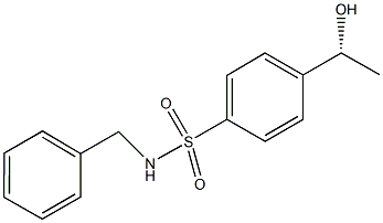 N-benzyl-4-[(1R)-1-hydroxyethyl]benzenesulfonamide,,结构式