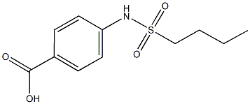 4-[(butylsulfonyl)amino]benzoic acid Structure