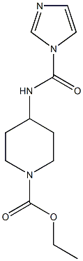 ethyl 4-[(1H-imidazol-1-ylcarbonyl)amino]piperidine-1-carboxylate Struktur
