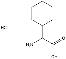 2-amino-2-cyclohexylacetic acid hydrochloride Structure