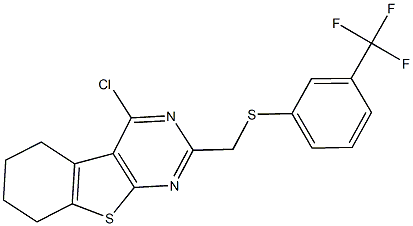  4-chloro-2-({[3-(trifluoromethyl)phenyl]thio}methyl)-5,6,7,8-tetrahydro[1]benzothieno[2,3-d]pyrimidine