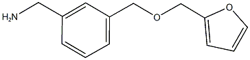 1-{3-[(2-furylmethoxy)methyl]phenyl}methanamine 化学構造式