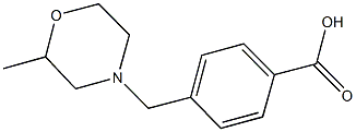 4-[(2-methylmorpholin-4-yl)methyl]benzoic acid 结构式
