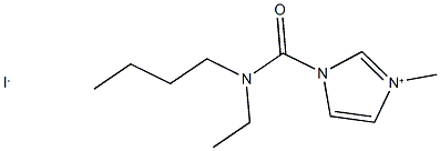 1-{[butyl(ethyl)amino]carbonyl}-3-methyl-1H-imidazol-3-ium iodide,,结构式