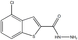 4-chloro-1-benzothiophene-2-carbohydrazide,,结构式