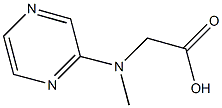 [methyl(pyrazin-2-yl)amino]acetic acid,,结构式