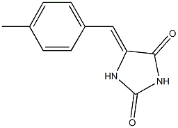 5-(4-methylbenzylidene)imidazolidine-2,4-dione Struktur