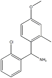 (2-chlorophenyl)(4-methoxy-2-methylphenyl)methanamine Structure
