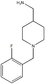 {1-[(2-fluorophenyl)methyl]piperidin-4-yl}methanamine Structure