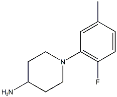 1-(2-fluoro-5-methylphenyl)piperidin-4-amine 结构式