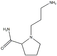 1-(3-aminopropyl)pyrrolidine-2-carboxamide 化学構造式