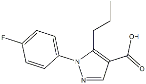 1-(4-fluorophenyl)-5-propyl-1H-pyrazole-4-carboxylic acid Structure