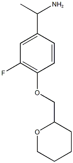  1-[3-fluoro-4-(oxan-2-ylmethoxy)phenyl]ethan-1-amine