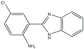 2-(1H-1,3-benzodiazol-2-yl)-4-chloroaniline Struktur
