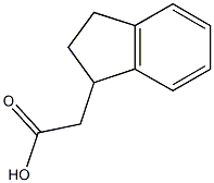 2-(2,3-dihydro-1H-inden-1-yl)acetic acid Structure