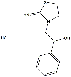 2-(2-imino-1,3-thiazolidin-3-yl)-1-phenylethan-1-ol hydrochloride|