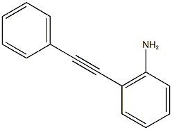 2-(2-phenylethynyl)aniline 化学構造式
