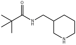 2,2-dimethyl-N-(piperidin-3-ylmethyl)propanamide, 1016493-38-1, 结构式