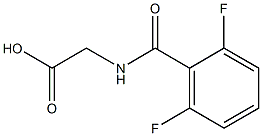 2-[(2,6-difluorophenyl)formamido]acetic acid 化学構造式