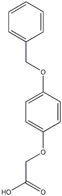 2-[4-(benzyloxy)phenoxy]acetic acid Struktur