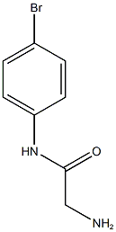 2-amino-N-(4-bromophenyl)acetamide,,结构式