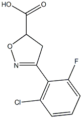 3-(2-chloro-6-fluorophenyl)-4,5-dihydro-1,2-oxazole-5-carboxylic acid