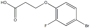 3-(4-bromo-2-fluorophenoxy)propanoic acid Structure