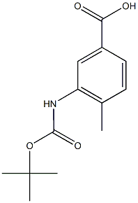 3-[(tert-butoxycarbonyl)amino]-4-methylbenzoic acid|