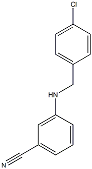 3-{[(4-chlorophenyl)methyl]amino}benzonitrile