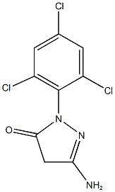 3-amino-1-(2,4,6-trichlorophenyl)-4,5-dihydro-1H-pyrazol-5-one Structure