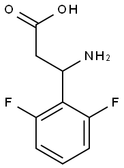 3-amino-3-(2,6-difluorophenyl)propanoic acid Structure
