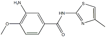 3-amino-4-methoxy-N-(4-methyl-1,3-thiazol-2-yl)benzamide