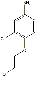 3-chloro-4-(2-methoxyethoxy)aniline Struktur