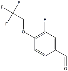 3-fluoro-4-(2,2,2-trifluoroethoxy)benzaldehyde Struktur