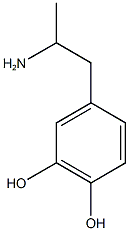 4-(2-aminopropyl)benzene-1,2-diol 结构式